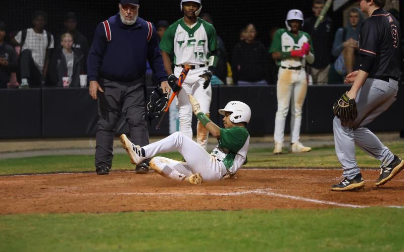 Tallulah Falls’ Frankie Moree slides into home during a recent home win. AUSTIN POFFENBERGER/Special