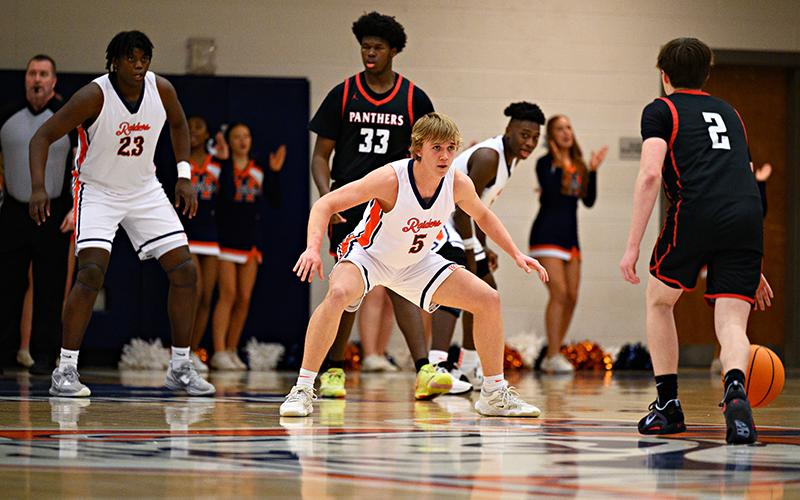 Habersham Central's Brighton Paul gets locked in on defense against Jackson County on Friday night. ZACH TAYLOR/Special