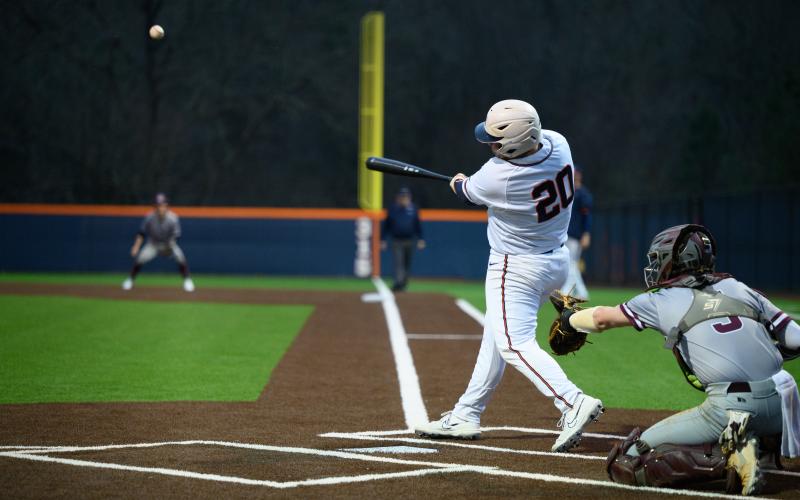 Habersham Central’s Hunter Tatum gives another ball a ride to the outfield during his recent hot hitting streak. ZACH TAYLOR/Special