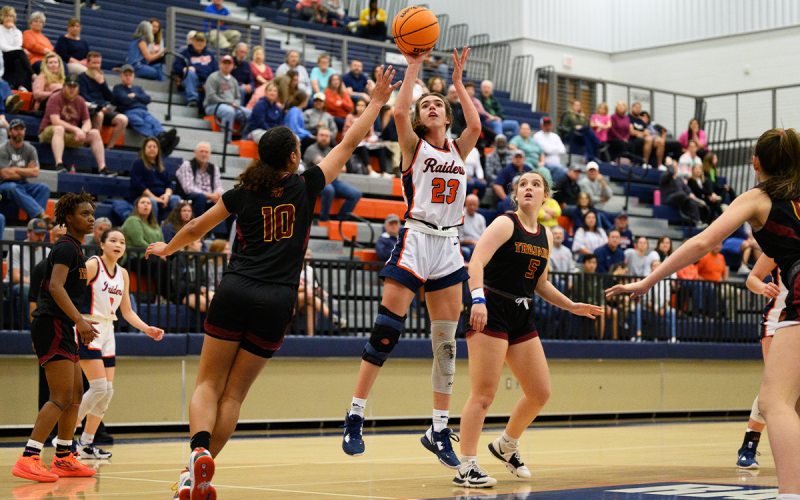 Habersham Central’s Kyia Barret fires a shot in the state playoff win over Lassiter. ZACH TAYLOR/Special