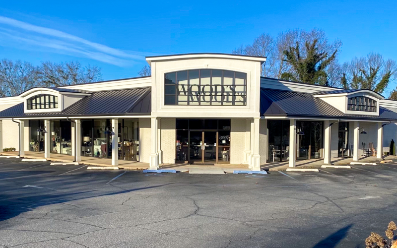 Wood’s Mercantile in Clarkesville went through a long period of renovation to create a new beautiful facade. EMMA MARTI/Staff