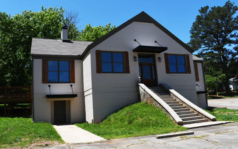 Clarkesville’s renovated community house at the old Mary Street  Lion’s Club building will be available for rent for local events. JOHN DILLS/Staff