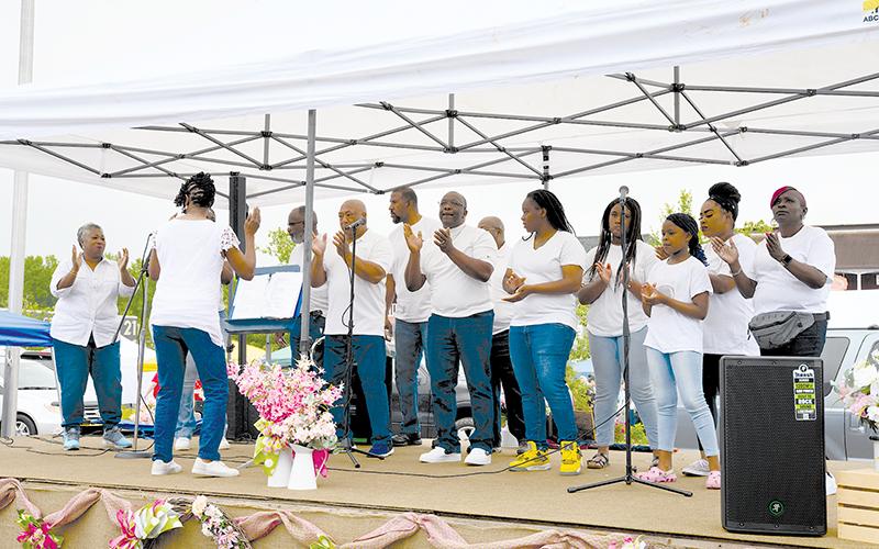 The Shady Grove Baptist Church Choir sings gospel tunes on the main stage. ZACH TAYLOR/Special