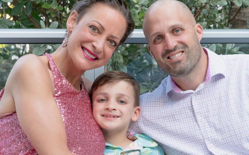 Jason and Cissy Carroll have made it their goal to support other families while fighting their own battles and supporting their son, Jackson (center). SUBMITTED