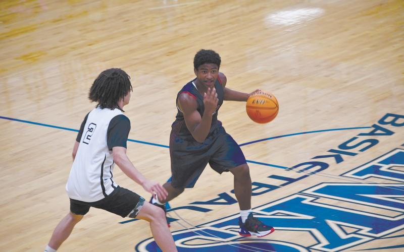 Habersham Central’s Paris Wilbanks calls for a screen. LANG STOREY/Staff