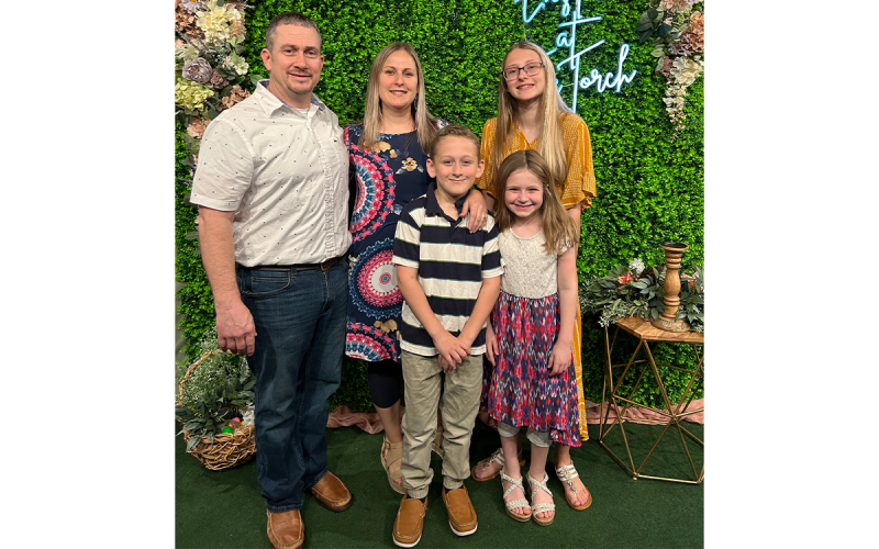 Dwayne Pollard is shown with wife Stephanie and younger children Aliyah, Michael and Emily. SUBMITTED