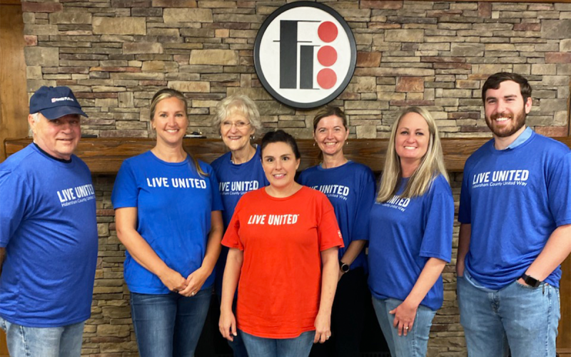 Habersham County United Way Board members include (from left) Bill Calloway, Candice Holcomb, Carol Perkins, Olivia Schapansky, Michelle Blackburn, Jennifer Burton and Michael Fairbairn. JENNIFER BURTON/Submitted