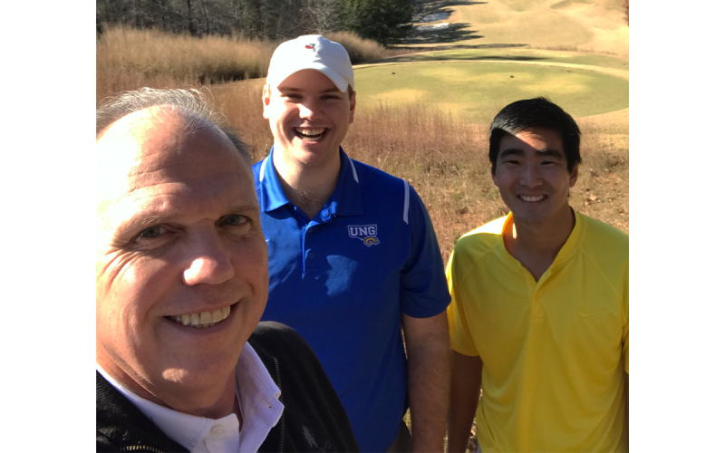 Jim Weidner hangs out with sons Matthew and Michael. SUBMITTED
