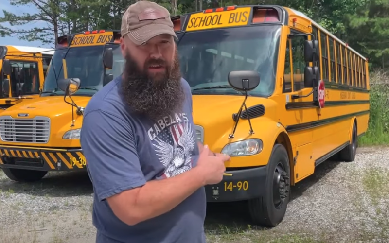 Mark Arrowood talks about passing school buses in one of his informative videos on his channel, “Oobie’s Tips.” YOUTUBE
