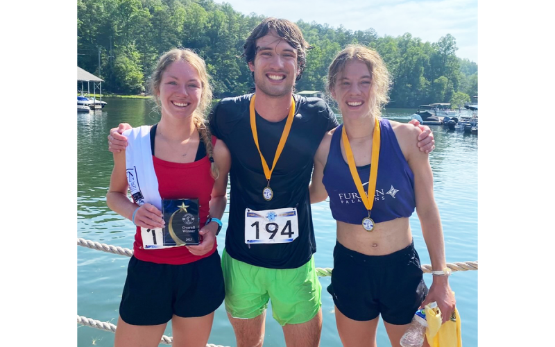 Abigail and Audrey Hotard were inspired by their older brother Thomas as top-level runners. SUBMITTED