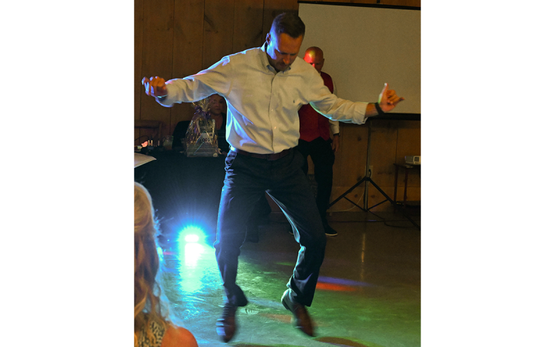Heath Barrett shows that he can still get up on his toes and cut a rug. SUZANNE DOW/Submitted