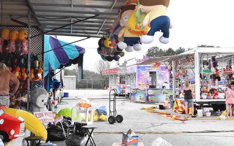 All the games and rides were under construction all week, ready to meet with smiling faces. MATTHEW OSBORNE/Staff