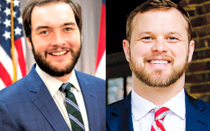 Georgia Senators Colton Moore and Bo Hatchett. File Photo