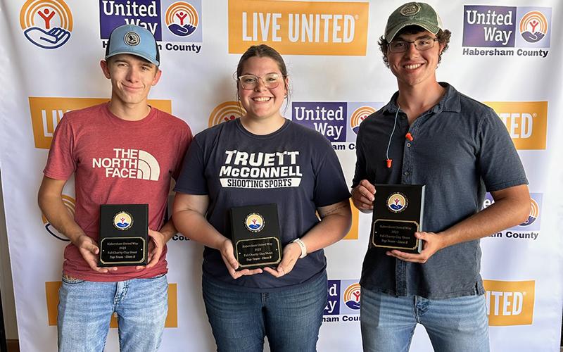 Truett McConnell Team 1 (Trenton Turner, Phillip B. Jones, and Lexi Bullard) won first place in Class B. JENNIFER BURTON/Submitted