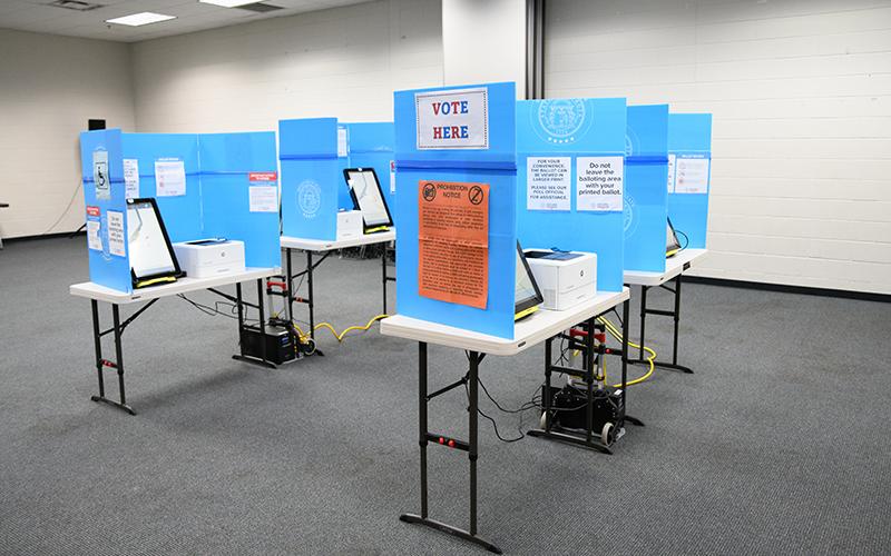 Election Day came to Habersham County on Tuesday. Photo by ZACH TAYLOR