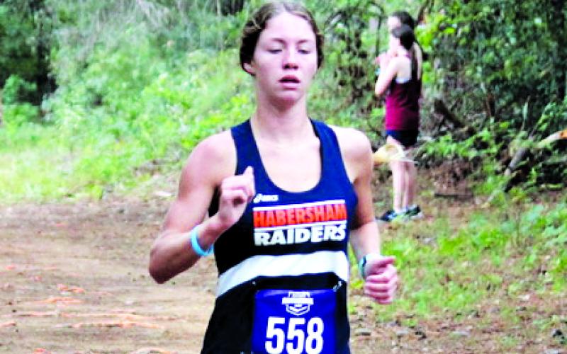 Habersham Central’s Audrey Hotard completes a cross country run. MARK TURNER/CNI NEWS SERVICE