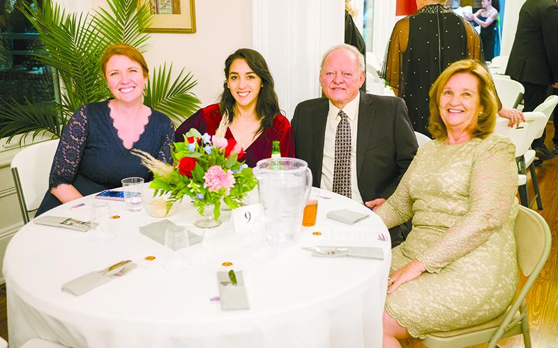 From left, Danielle Kline, Stephanie Kline, Tye Kline and Nancy Kline represent Lake and  Laurel Company, a local business in Clarkesville featuring art and various other products. ZACH TAYLOR/Special