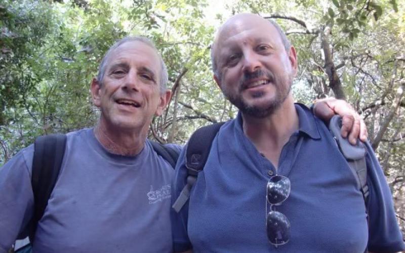 Brothers Yoav Peck (left) and Joshua Peck in Jerusalem in 2011. SUBMITTED