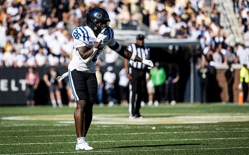 Duke’s Joshua Pickett, a Demorest native and former Raiders star, will wrap up his junior year at the Birmingham Bowl. DUKE ATHLETICS/Courtesy
