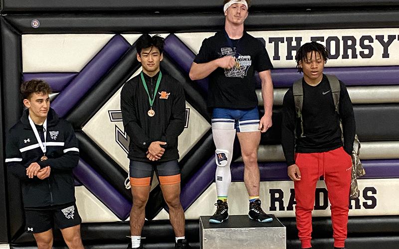 Habersham Central’s Justin Whitney brought home a  regional title at 157 pounds over the weekend. SUBMITTED