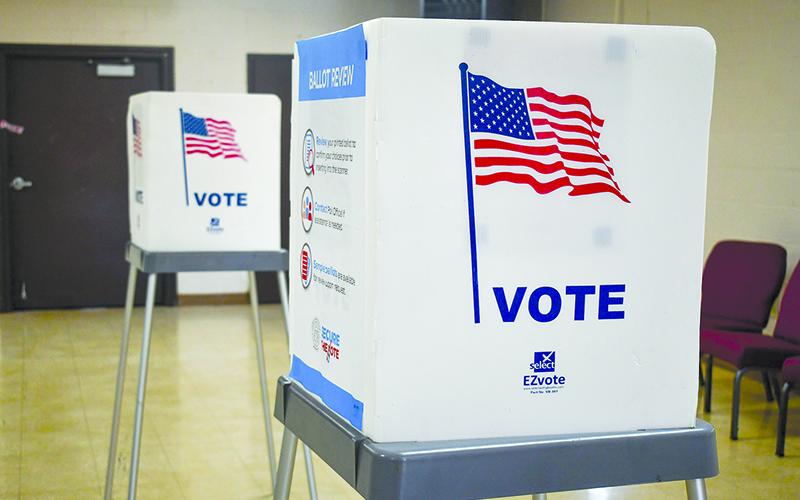Voting booth. FILE