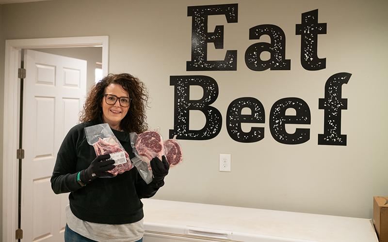 teXga Farms Co-owner Caroline Lewallen shows off some of the farm’s end products. ZACH TAYLOR/Special