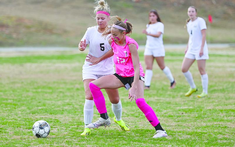 Tallulah Falls freshman LB Kafsky continued her torrid  scoring run with three goals against Elbert County. AUSTIN POFFENBERGER/Special