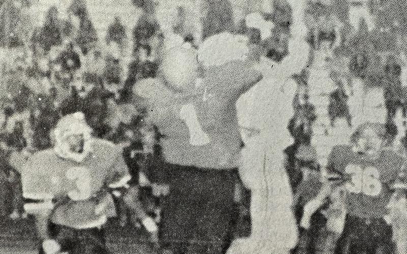 Habersham’s Scooter Garrison goes up for a catch during the 1992 season. FILE