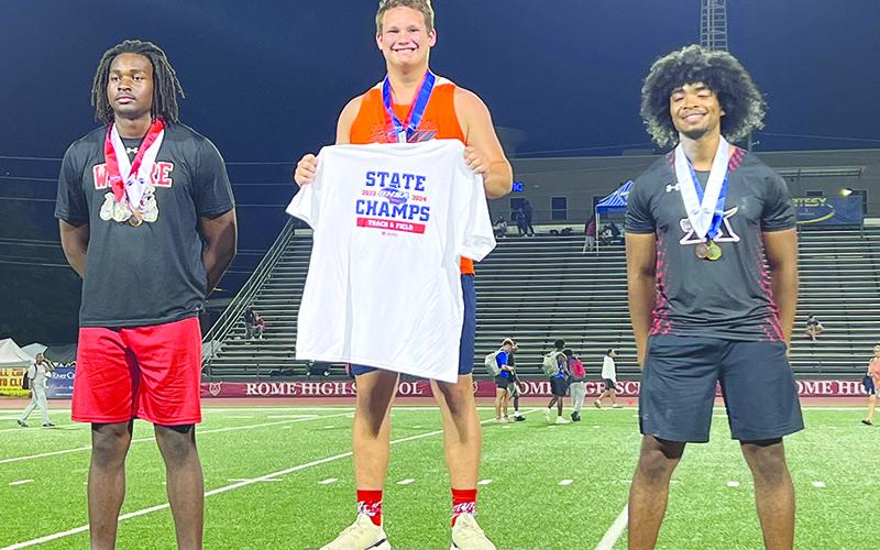 Habersham Central’s Brad Chosewood has been one of the state’s best throwers for most of his high school career, and he culminated that success with a state championship. SUBMITTED
