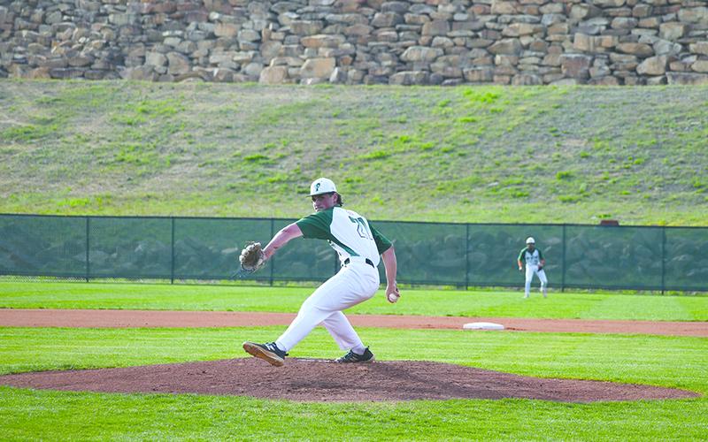Tallulah Falls’ Cole Bonitatibus threw a solid game against Pepperell on Monday. LANG STOREY/Staff