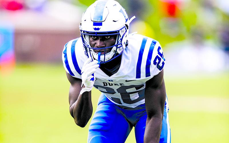 Duke’s Joshua Pickett is about to play his fourth year in Durham after a stellar high school career with the Raiders. DUKE ATHLETICS/Courtesy