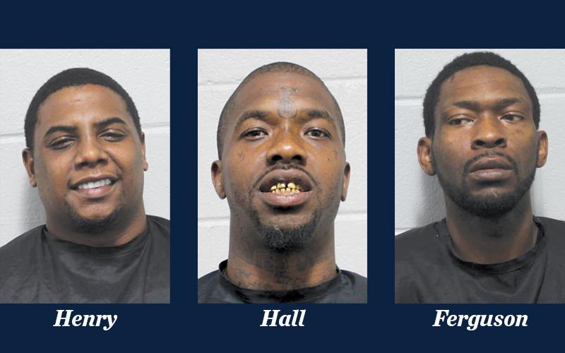 Mugshots of Henry, Hall and Ferguson after being booked into Habersham County Detention Center. SUBMITTED