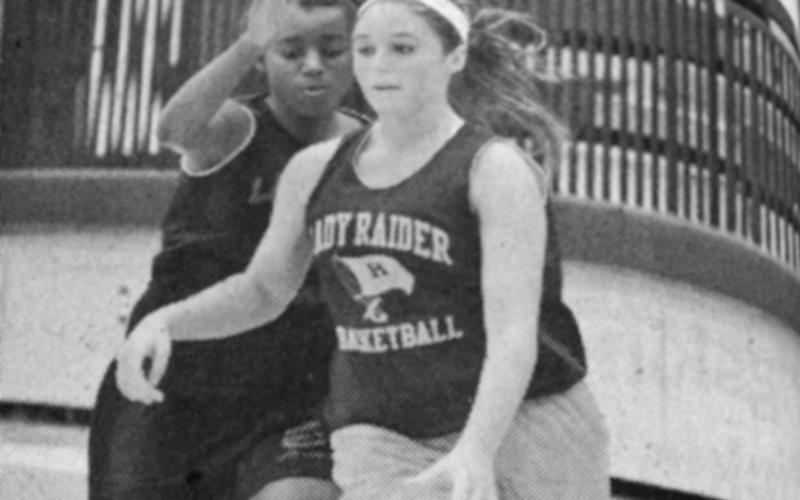 Habersham Central’s Brianna Webb (nee Barrett) dribbles to the hoop. FILE