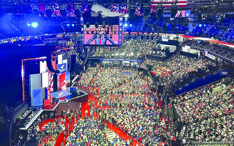 The auditorium was filled to the brim this week as Republican Party speakers took to the stage for the last four days. CARL BLACKBURN/Submitted
