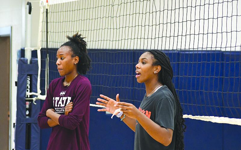 All-American camp sent a pair of coaches to Habersham Central for camp this week in Crystal Childs and Deja Robinson. LANG STOREY/Staff