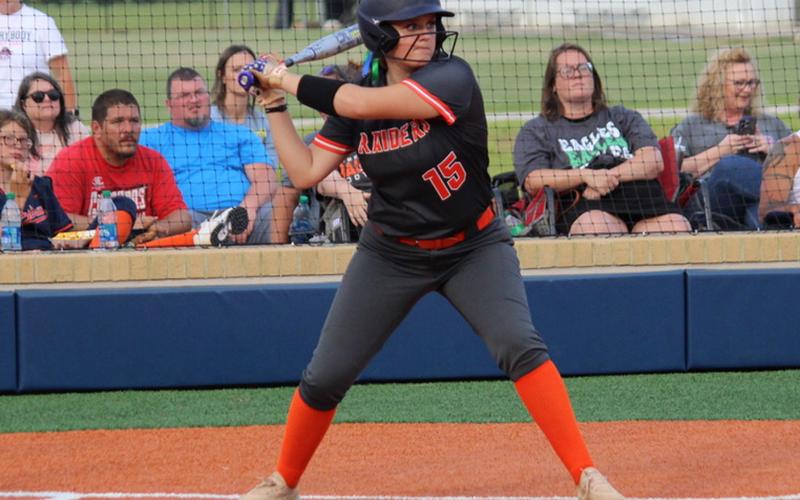 Habersham Central’s Hailee Parham gets ready for the pitch against White County.