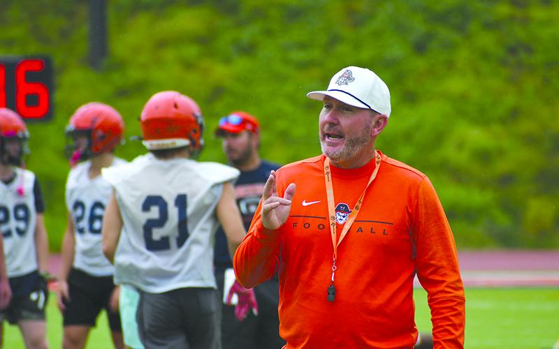 Benji Harrison enters his 10th season as the Raiders’ head coach. LANG STOREY/Staff