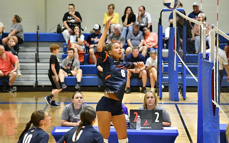 Habersham’s McKenzie King makes a play on the ball during a match earlier this week. LANG STOREY/Staff