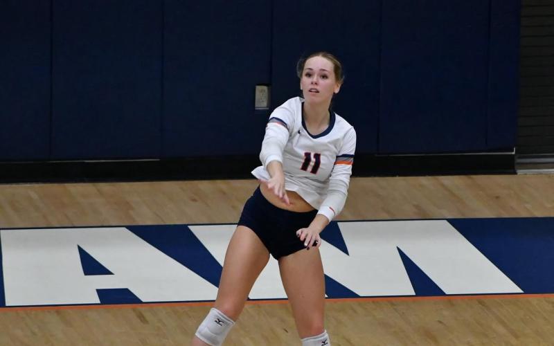 Jayden Jarrett has brought strong serves to the table so far this season. LANG STOREY/Staff