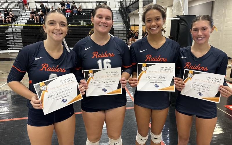 (From left) Laci Fitzgerald, Callyn Chosewood, Kenzie King, Ava Saxon