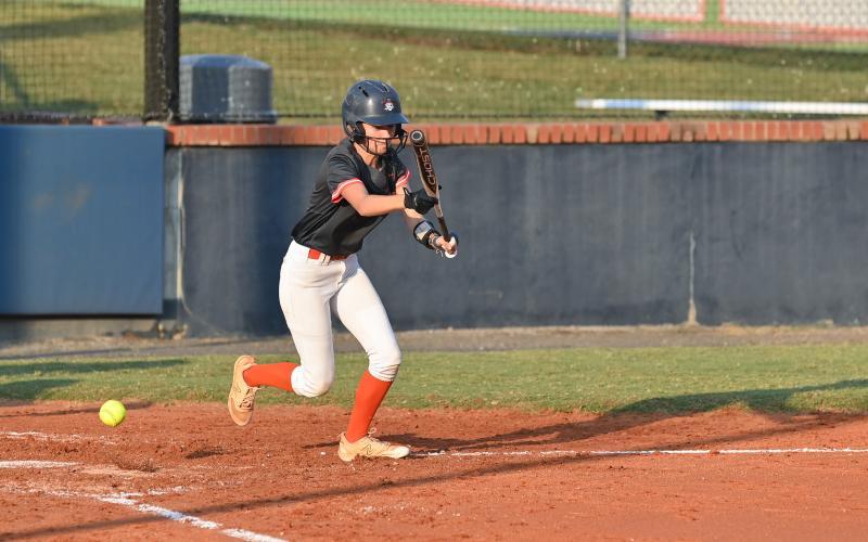 Ella Diffenderfer tries to lay down a bunt in game earlier this season. TOM ASKEW/Special