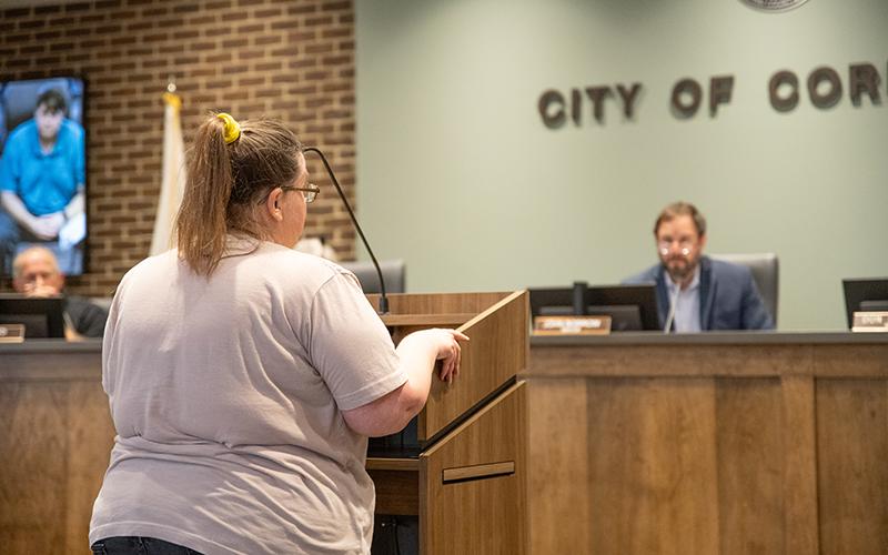Melanie Herrin spoke about the annexation, hoping it would not affect her property, as they have animals. Herrin also ensured a traffic study would be conducted in the area before development began. Level Grove Road resident Donna Shirley spoke up about the need for shrub buffers to not disturb her property’s privacy. ZACH TAYLOR/Staff