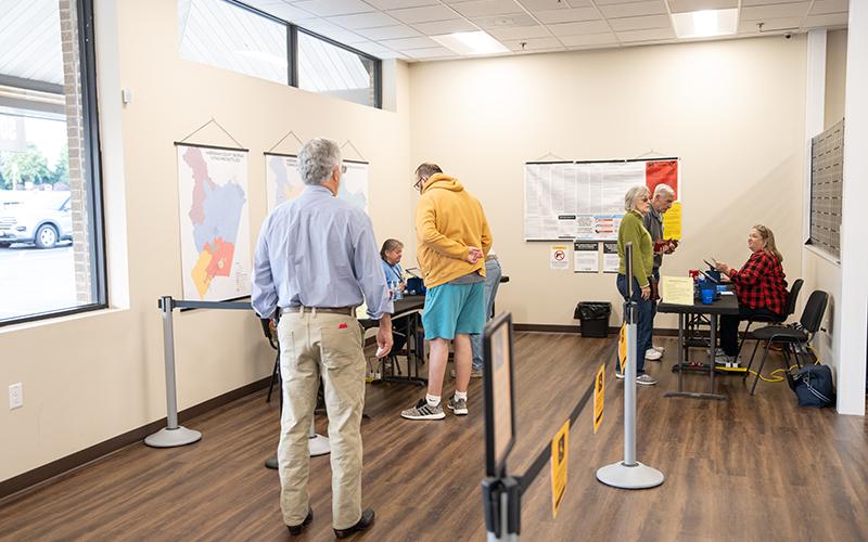 Early voting began on Tuesday for the 2024 presidential election. ZACH TAYLOR/Staff