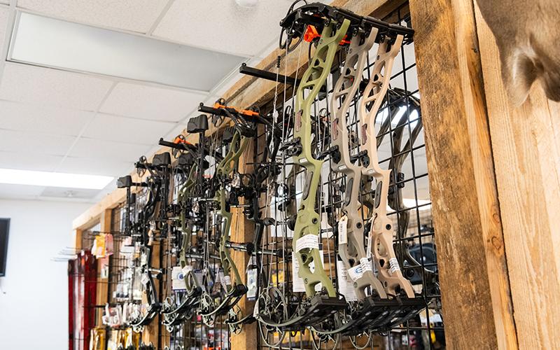 Compound bows are in stock and waiting for customers to enjoy throughout the hunting season. For archery hunters, the entire season is either sex day, unlike rifle or muzzleloader hunters, who must abide by regulations establishing which day does can be harvested. ZACH TAYLOR/Staff