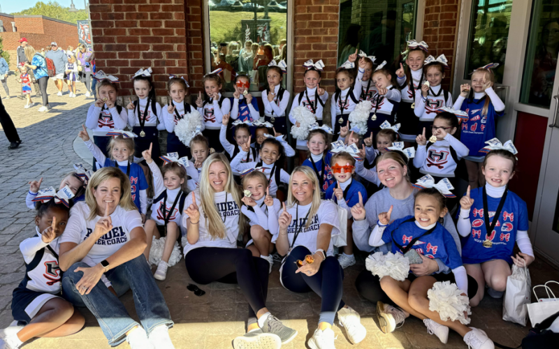 Habersham’s 7U cheer squad: Hollis Anderson, Adalyn Baker, Mary Clay Beck, Peyton Black, June Brown, Ariah Burtch, Breckyn Cantrell, Rosemary Couch, Caroline Crane, Maya Davis, Charlotte Eaton, Gracie Fowler, Elora Galloway, Hallie Hatchett, Kaylen Haynes, Lucy Hill, Blakely Honeycutt, Dallas Hudson, Wren James, Reese McCutcheon, Berklee Nichols, Sofia Ojeda, Harper Prather, Taylor Pruitt, Riley Quick, Blakely Robinson, Peyton Ruark, Brynn Smith, Aubrey Surls, Hannah Unbehandt, Ava Williamson Coaches: Ashle