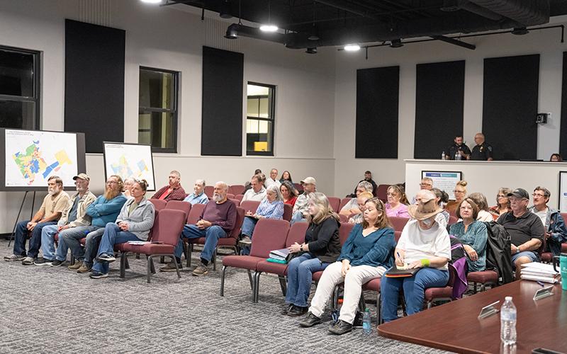 Twenty-nine citizens of Demorest showed up to voice their concerns about the land use ordinance for a single plot that could be developed into duplexes in the future. ZACH TAYLOR/Staff