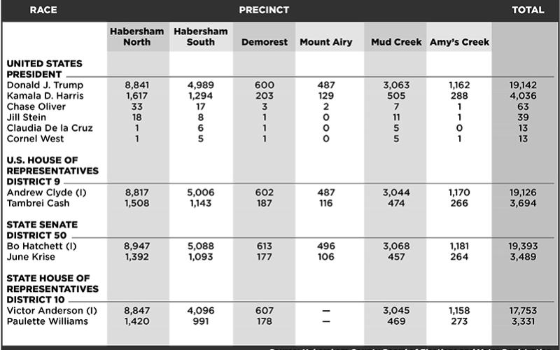 Results by precinct graphic. FILE