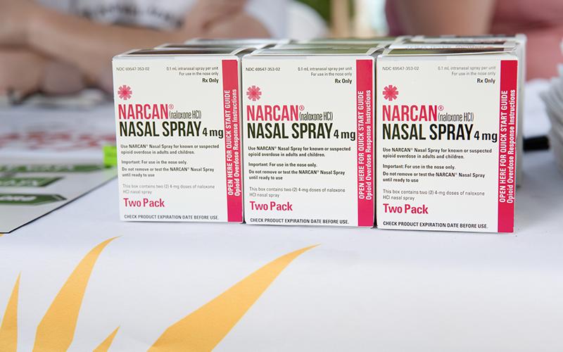 All county buildings will soon be equipped with naloxone, commonly known as Narcan, a nasal spray that can reverse the effects of opioid overdose. ZACH TAYLOR/Staff