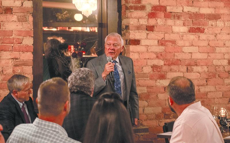 Former Gov. Nathan Deal was present at Tuesday night’s dinner, speaking on the success of the accountability court system in the state. JULIANNE AKERS/Staff