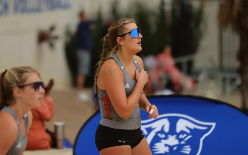 Katy Corbett’s had a stellar career with the Mercer Beach Volleyball program. MERCER UNIVERSITY ATHLETICS